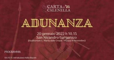 A San Nicandro Garganico la seconda “Adunanza” della Carta di Calenella